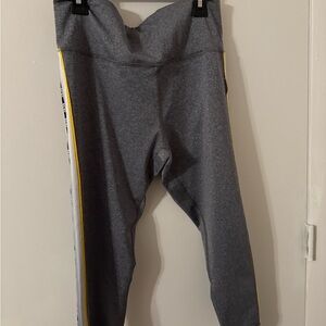 bebe Gray and Yellow Leggings